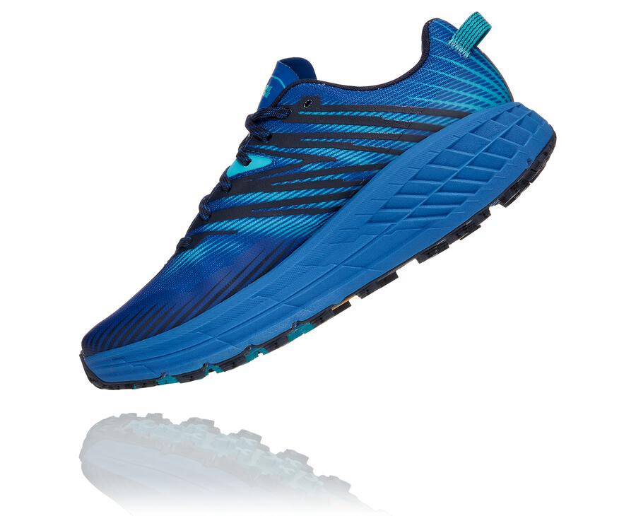 Hoka One One Trainers Mens Blue - Speedgoat 4 - 07291UOKX